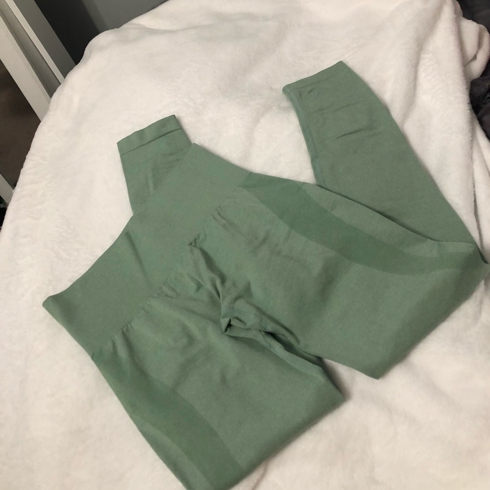 NVGTN sage green contour leggings